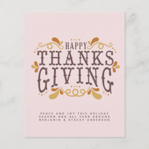 Happy Thanksgiving Typografy Year in Review