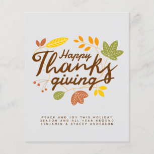 Happy Thanksgiving Typografy Year in Review