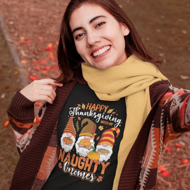Happy Thanksgiving with my Gnomes T-Shirt (Von Creator hochgeladen)