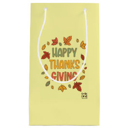 Happy Thanksgiving - Yellow Theme Kleine Geschenktüte