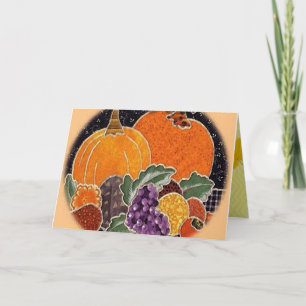 Happy Thanksgiving Yummies Card Feiertagskarte