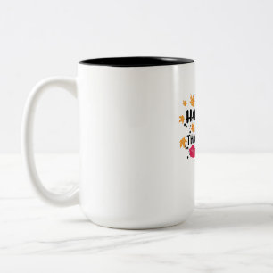 Happy Thanksgiving Zweifarbige Tasse