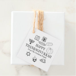 Happy Thanksgivukkah Erntedank Hanukkah Geschenkanhänger