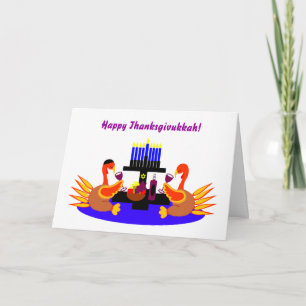 Happy Thanksgivukkah Funny Türkei Einladungen