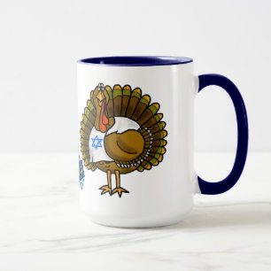 Happy Thanksgivukkah Jüdische Türkei Tasse