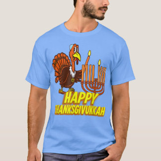 Happy Thanksgivukkah Türkei Hanukkah Festive Jewis T-Shirt
