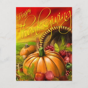 Happy Thanskgiving Postkarte