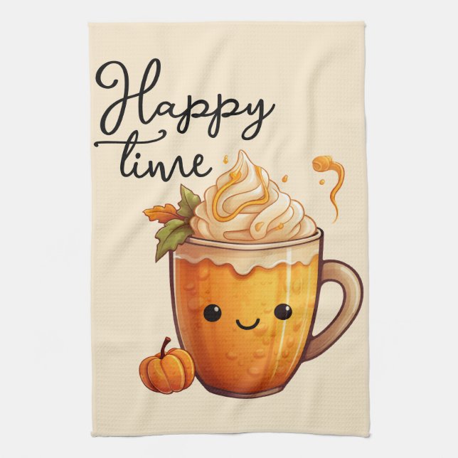 Happy Time Geschirrtuch (Vertikal)