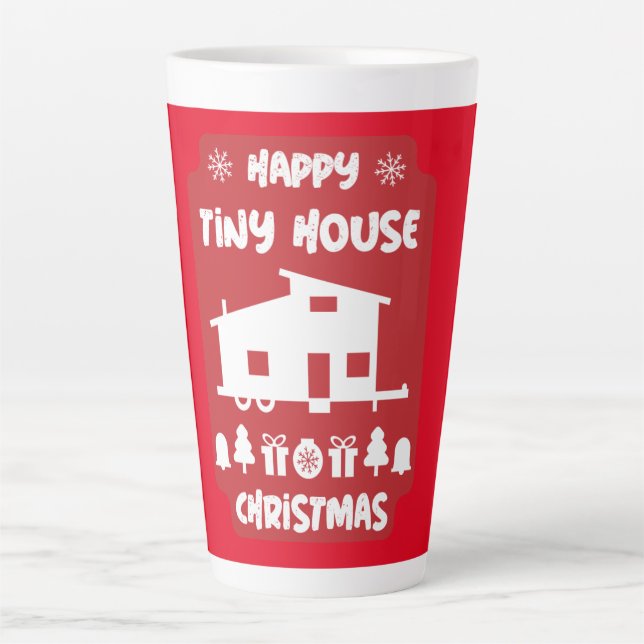 Happy Tiny House Christmas Milchtasse (Vorderseite)