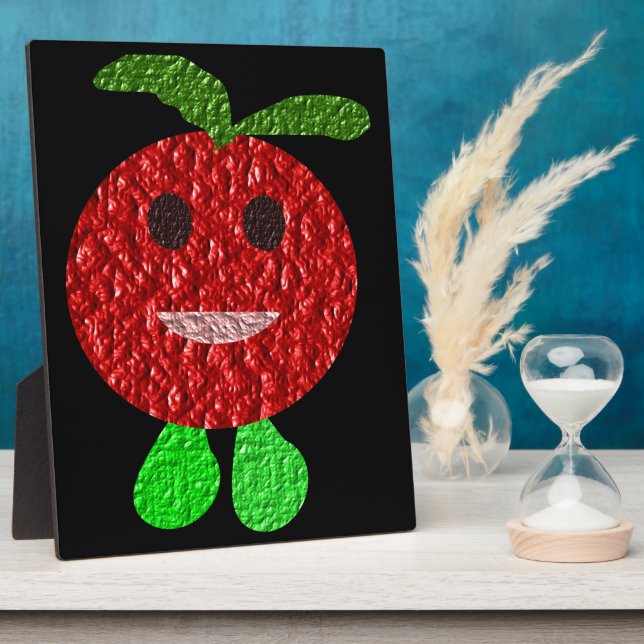 Happy Tomato Plaque Fotoplatte (Seite)