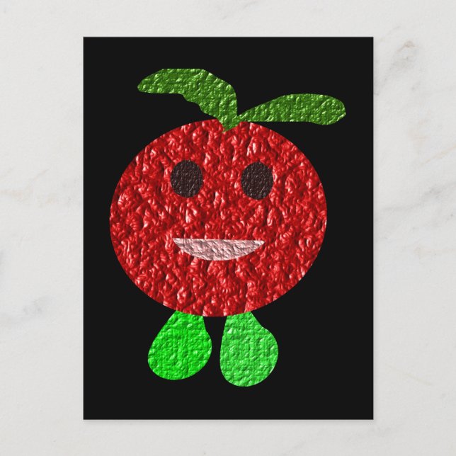 Happy Tomato Postcard Postkarte (Vorderseite)