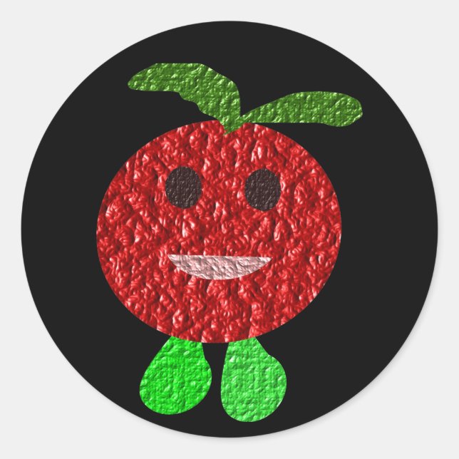Happy Tomato Sticker (Vorderseite)