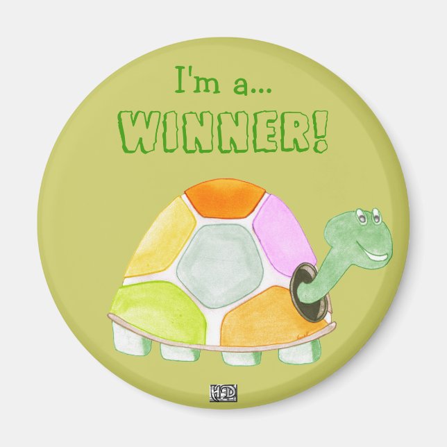 Happy Tortoise Magnet (Vorne)