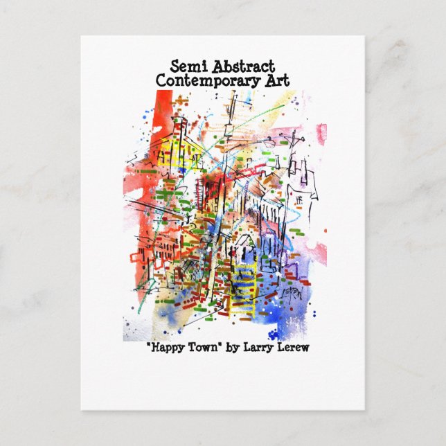 Happy Town #160203 Postkarte (Vorderseite)