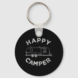 Happy Trailer Camper , Retro Camping Caravan T-Shi Schlüsselanhänger