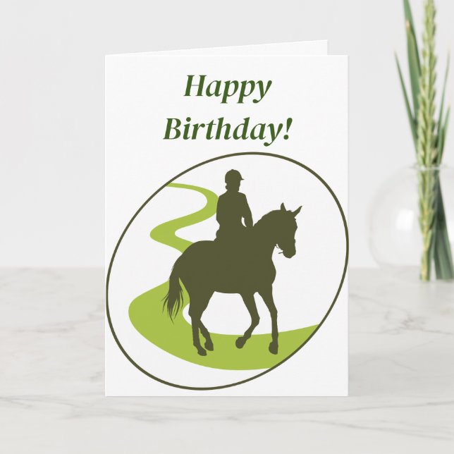 HAPPY TRAILS BIRTHDAY CARD DANKESKARTE (Vorderseite)
