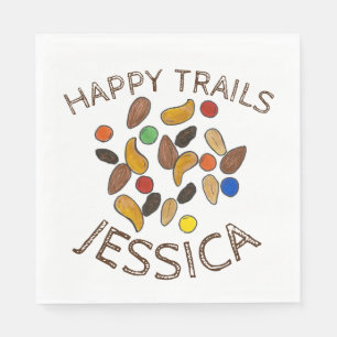 Happy Trails Camping Trail Mix Abschied Rente Serviette
