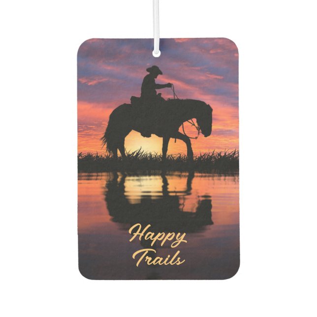 HAPPY TRAILS COWBOY AUTOLUFTERFRISCHER (Vorderseite)