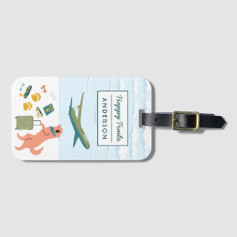 Happy Trails Dog Reisen Individuell anpassbare Gep Gepäckanhänger