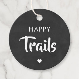 Happy Trails Gift Tag, Nut & Trail Mix, Chalkboard Geschenkanhänger