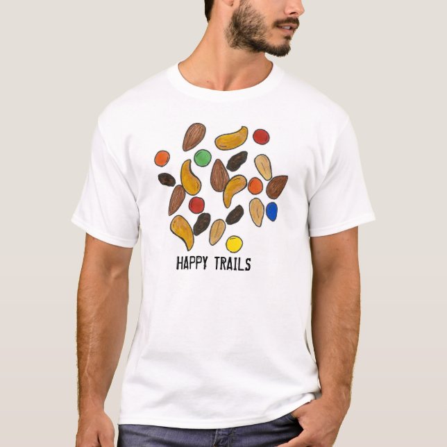 Happy Trails Mixed Nuts Chocolate Trail Mix Camp T-Shirt (Vorderseite)