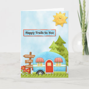 Happy Trails to You Camping Card Karte