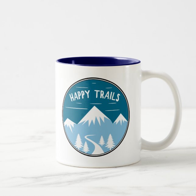 Happy Trails Zweifarbige Tasse (Rechts)