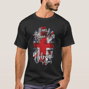 Happy Treason Day Colonial Bauern Usa 4th Jul T-Shirt