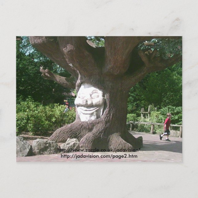 Happy Tree at Alton Towers Postkarte (Vorderseite)
