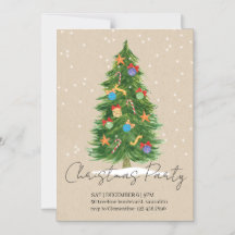 happy tree - Christmas invitation