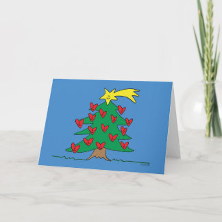 Happy Tree (innen leer) Feiertagskarte
