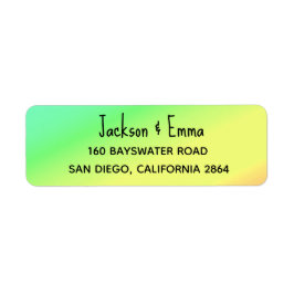 Happy Tropical Colors Return Address Label