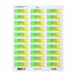 Happy Tropical Colors Return Address Label