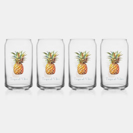 Happy Tropical Pineaple Dosenglas