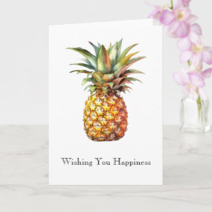 Happy Tropical Pineaple Karte