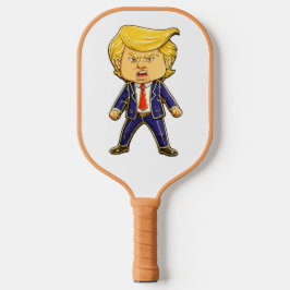 Happy Trump Lapel Pin Meme Angry Trump Pop Art Pickleball Schläger