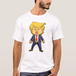 Happy Trump Lapel Pin Meme Angry Trump Pop Art T-Shirt