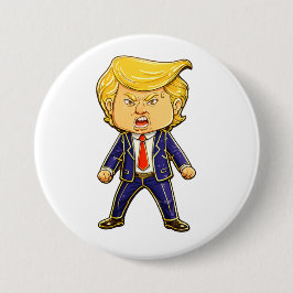 Happy Trump Pin Meme Angry Trump Pop Art Button