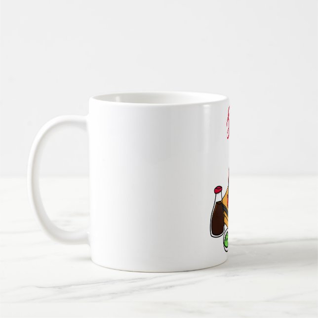 Happy Tuna Sushi Kaffeetasse (Links)