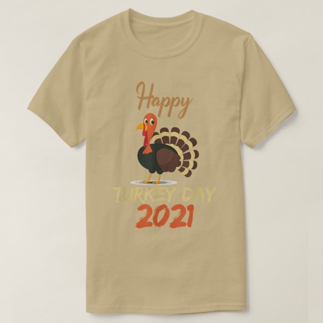 Happy Turkey Day 2021 Erntedank Day Holiday Tur T-Shirt (Design vorne)
