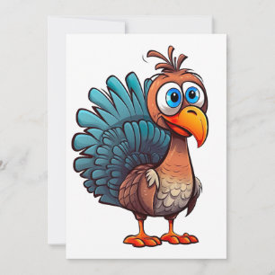 Happy Turkey Day Card Feiertagskarte