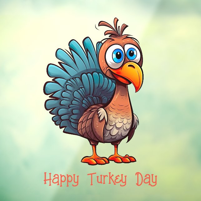 Happy Turkey Day Cloning Fensteraufkleber (Blatt 3)