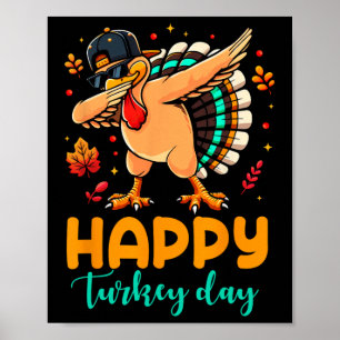 Happy Turkey Day Erntedank Türkei Pilgrim Men B Poster