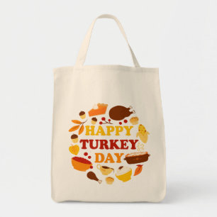 Happy Turkey Day Fest Tragetasche