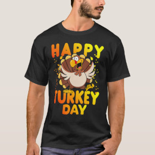 Happy Turkey Day Niedlich Little Pilgrim Erntedank T-Shirt