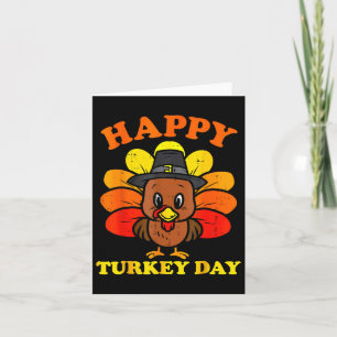 Happy Turkey Day Shirt Niedlich Little Pilgrim Tha Karte