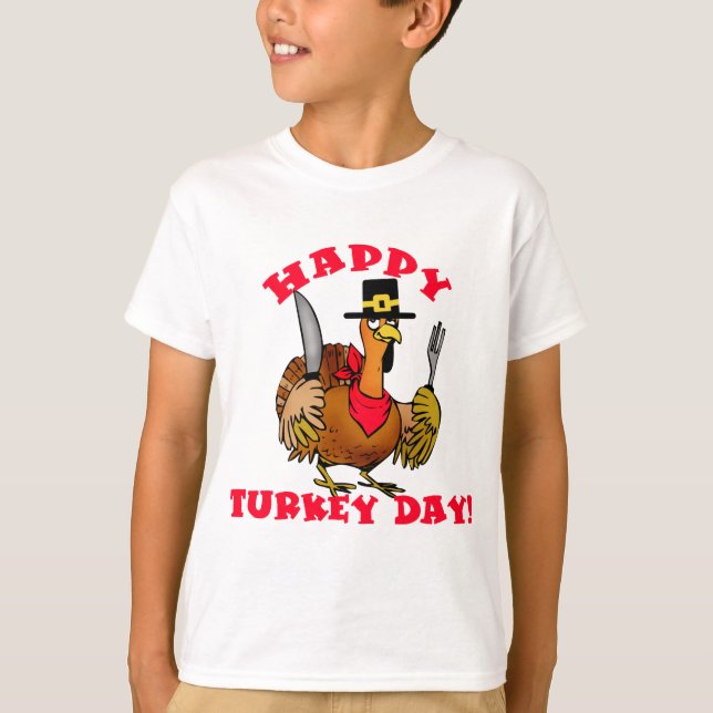 Happy Turkey Day T Shirts, Hoodies, Sweets T-Shirt (Vorderseite)