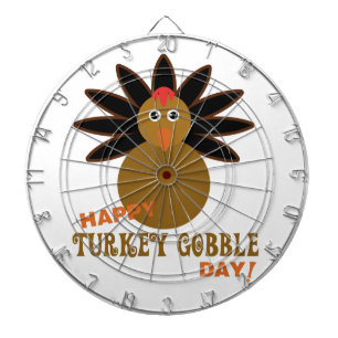 Happy Turkey Gobble Day Erntedank Dartscheibe