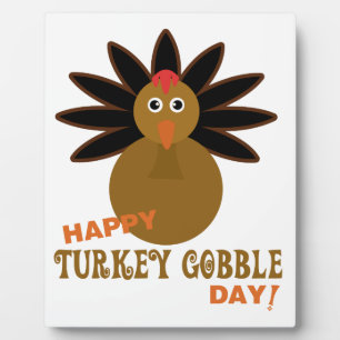 Happy Turkey Gobble Day Erntedank Fotoplatte