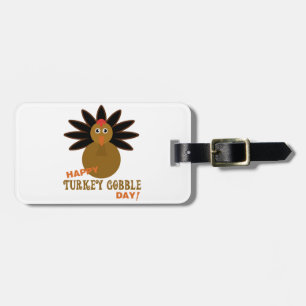 Happy Turkey Gobble Day Erntedank Gepäckanhänger
